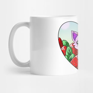 Kitty in a Strawberry Patch Mug